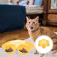 Vista 22 de Flower Shaped Pet Feeding Bowl Plastic Cat Feeder Multi-Pet Food Dish Easy to Clean Durable Water and Food Bowl
