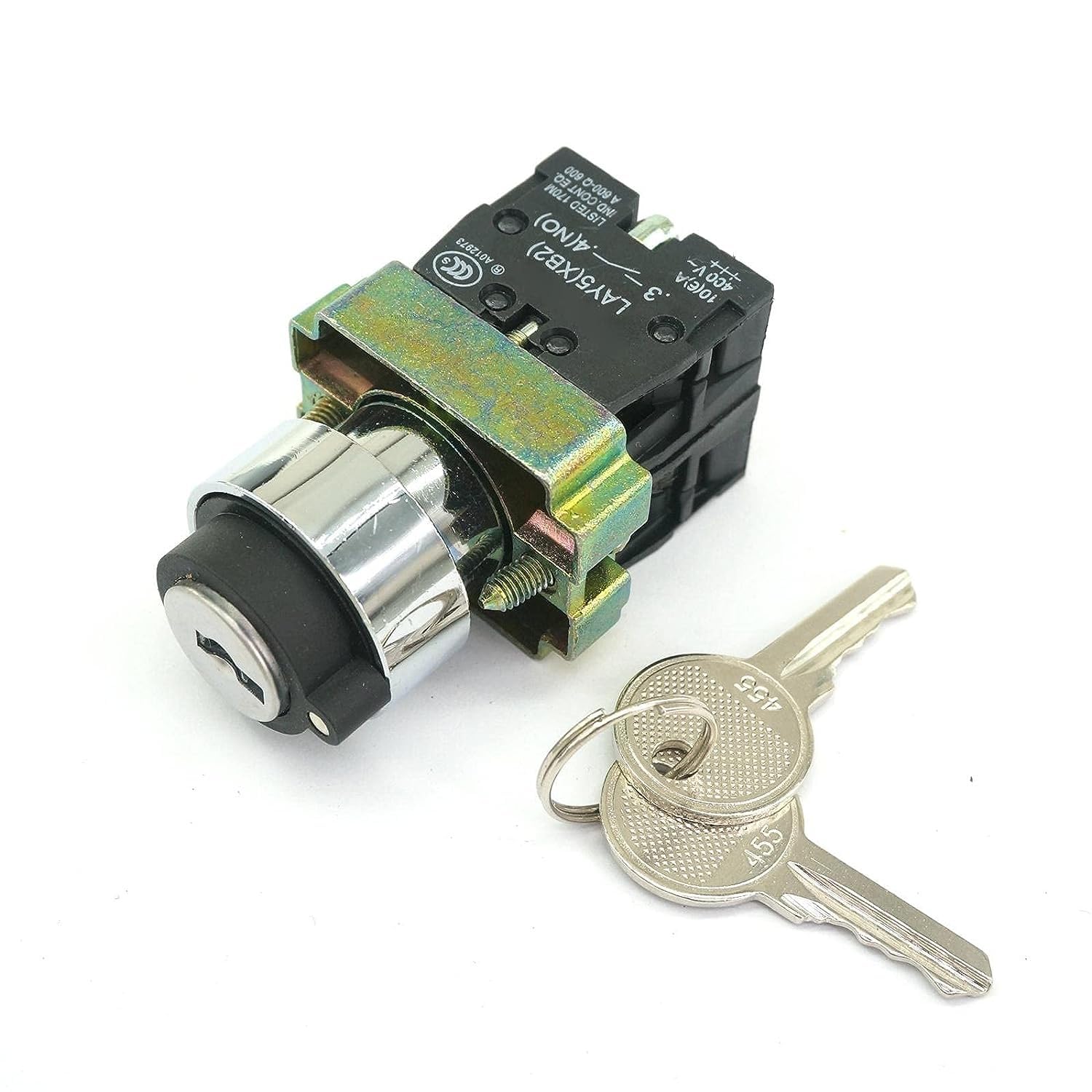 Commutateur XB2BG33C bouton sélecteur 3 positions 2NO remplacement EY Select