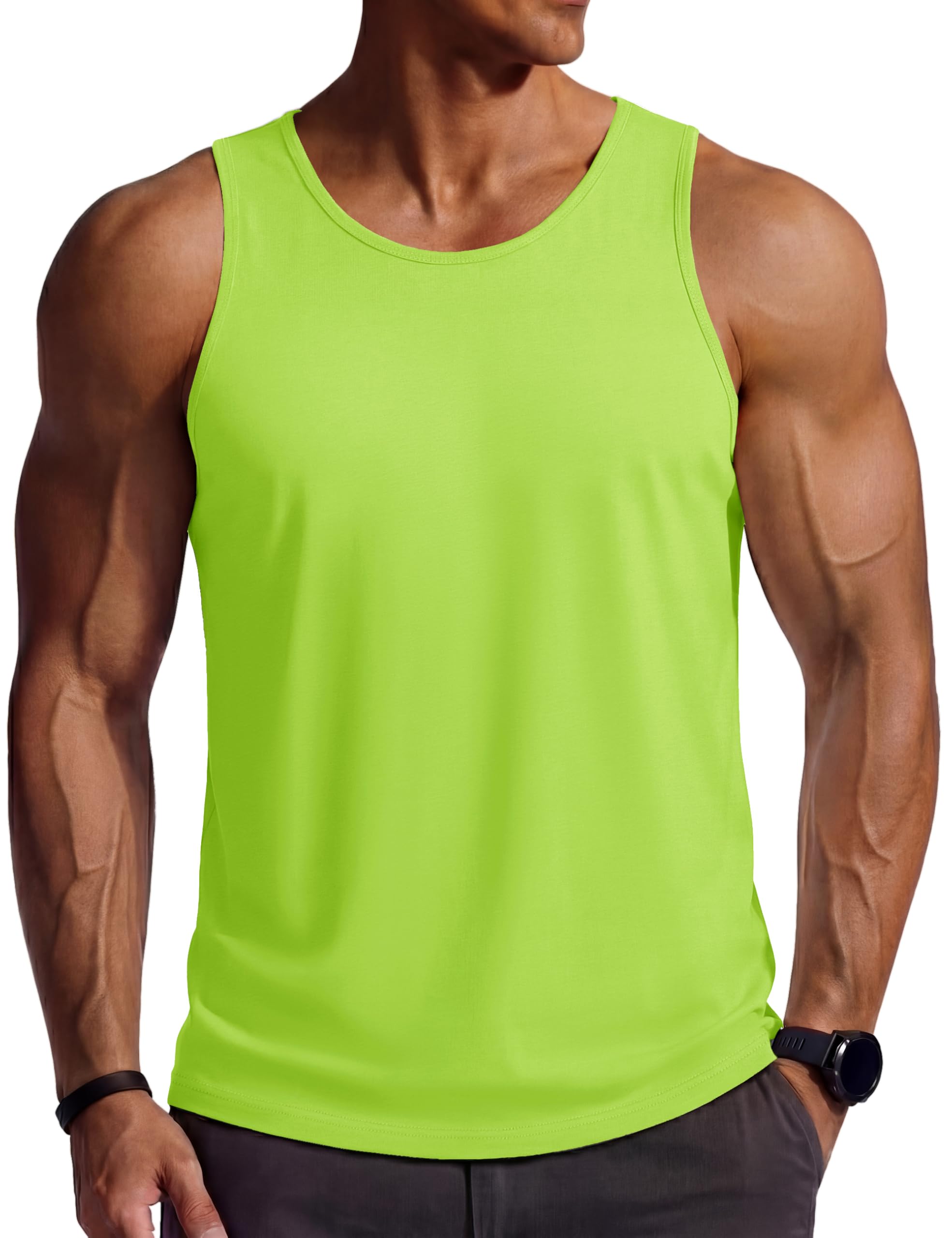 TACVASEN Tank Top Herren Baumwolle Tanktops Ärmellos Gym Achselshirt Fitness Trägershirt Sport Muskelshirts Sommer