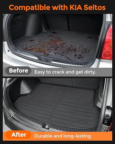 Miniatura 3 de DrCarNow Alfombrillas para Kia Seltos 2026, 2025, 2024, 2023-2021, para Kia Seltos (no modelos SX Turbo), juego completo de alfombrillas de goma