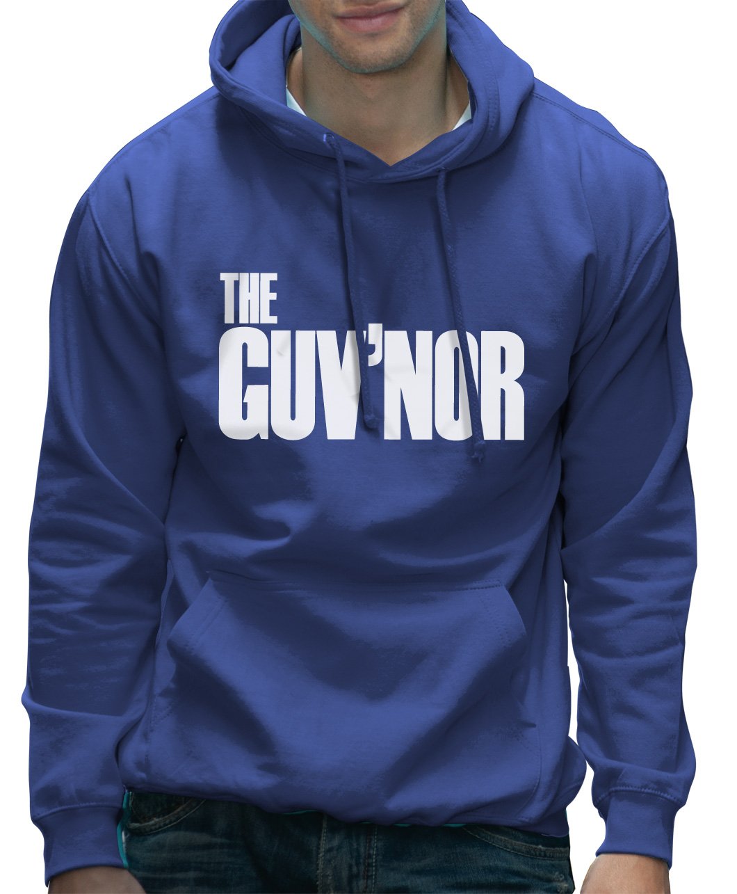 Hotscamp Unisex Kids Blue The Guv'nor Hoodie - Small