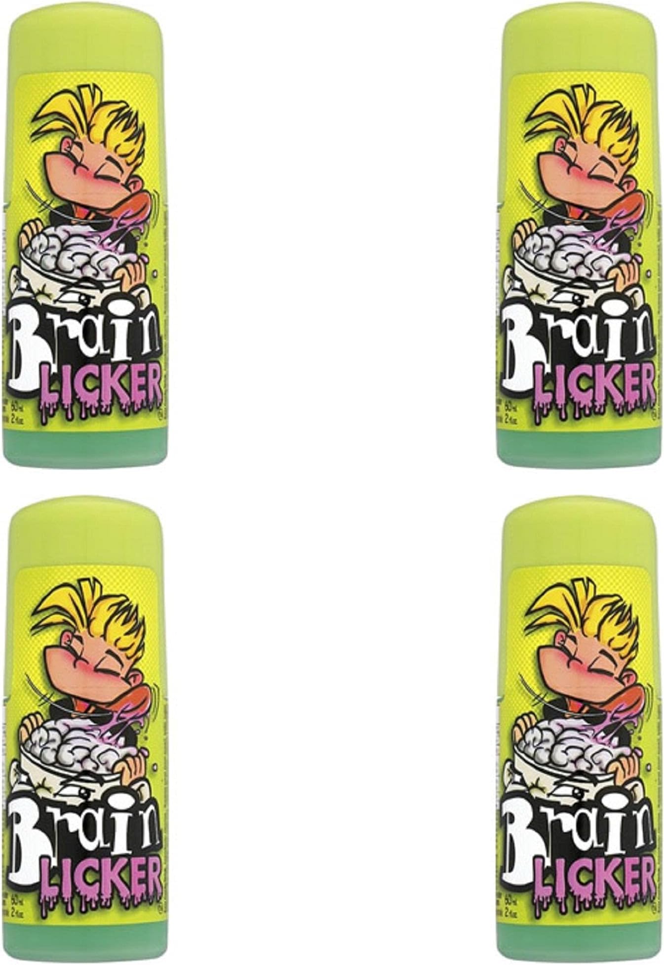 Brain Licker Sour Candy Drink 60 ml Pack of 4