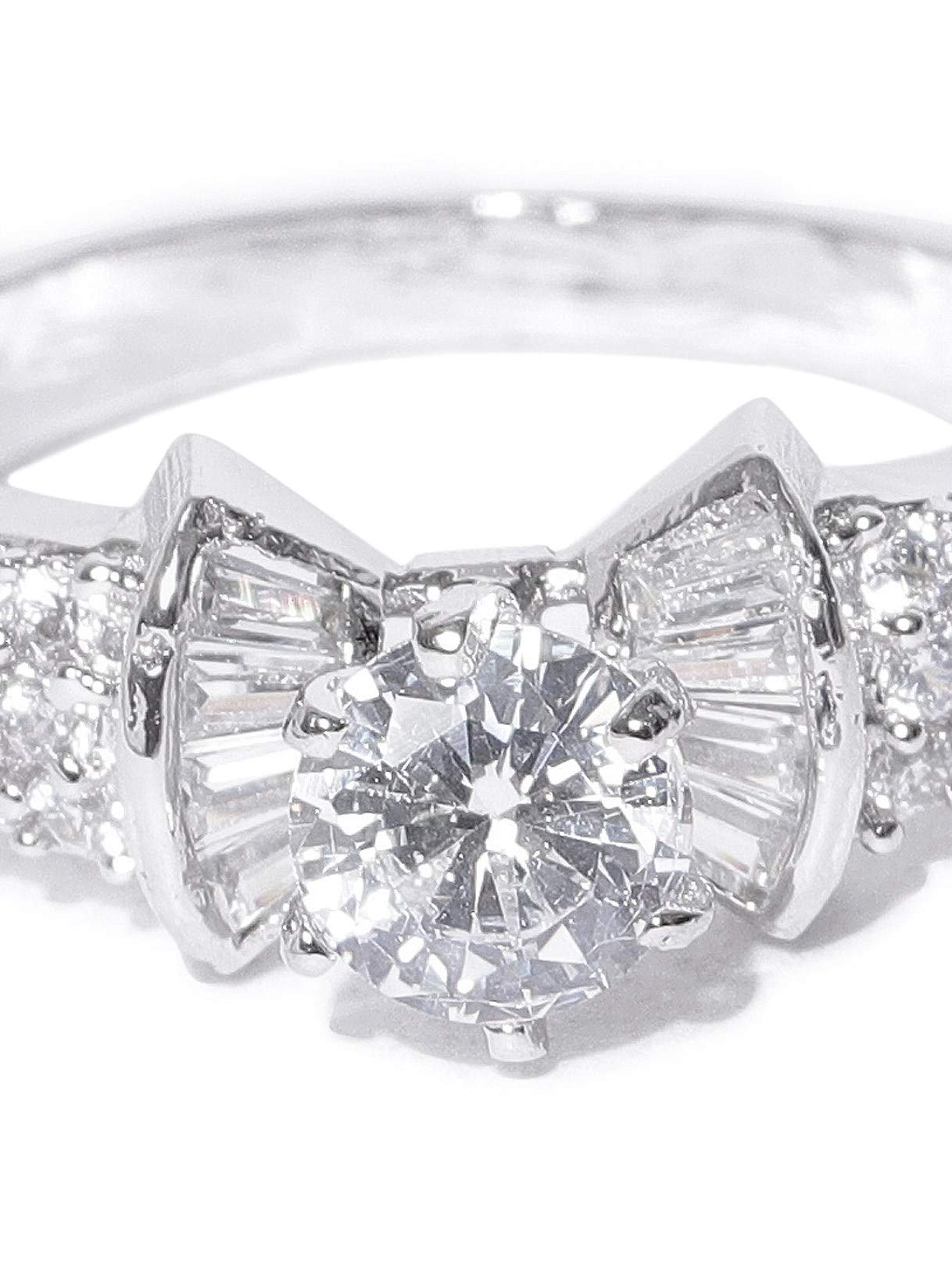 Non-Precious Metal Brass and Cubic Zirconia Ring
