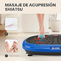 Vista 7 de EILISON FITABS 3D Vibration Plate Exercise Machine with Seat - Ocsillation, Pulsation + Vibration Platform, Push Up Vibration Machine for