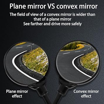 2 Pack Bike Mirror for Trek Checkmate Checkmate SLR Checkpoint ALR Checkpoint ALR5, 360 Adjustable Bicycle Mirror, HD Scratch Resistant Convex Glass Rear View Mirror, Easy to Install