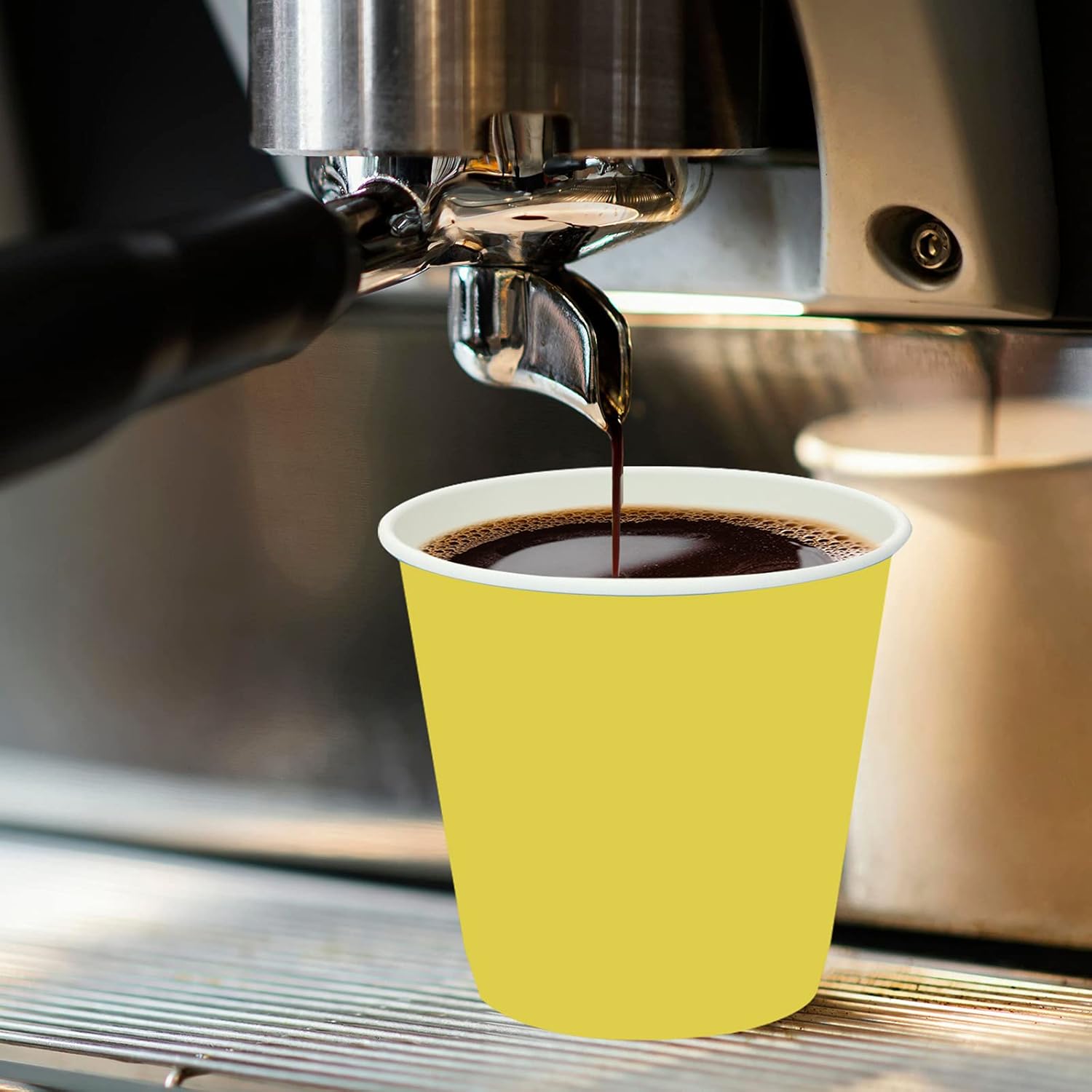 Turbo Bee 600Pack 3oz Small Paper Cups,Disposable Yellow Bathroom Cups for Party, Picnic,Travel and Event