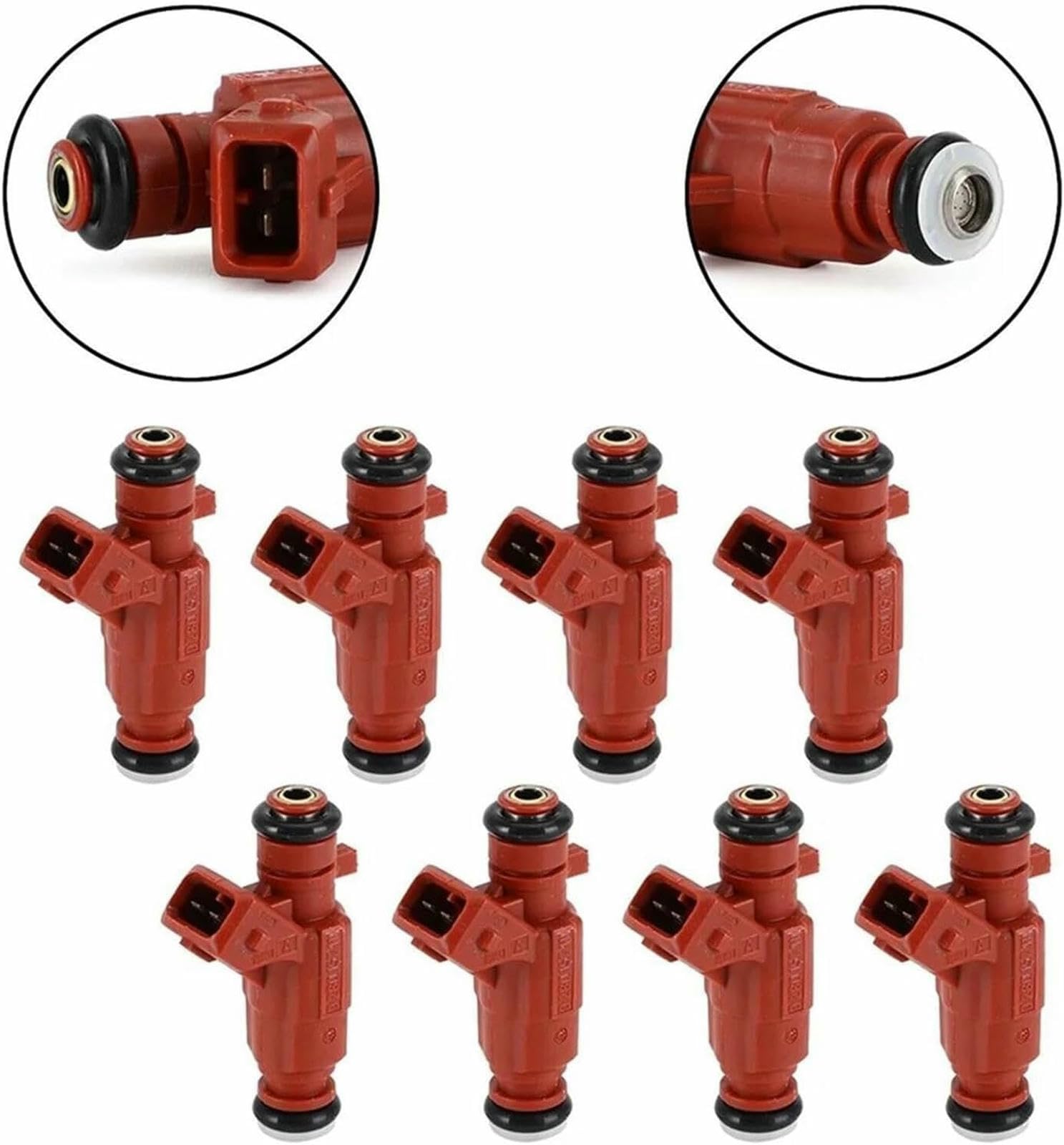 8 Pezzi Iniettori Carburante per Auto 0280157111 per VW per Golf per Voyage 1.0L 8V 2007-2014 Ugello Iniettore Carburante per Auto
