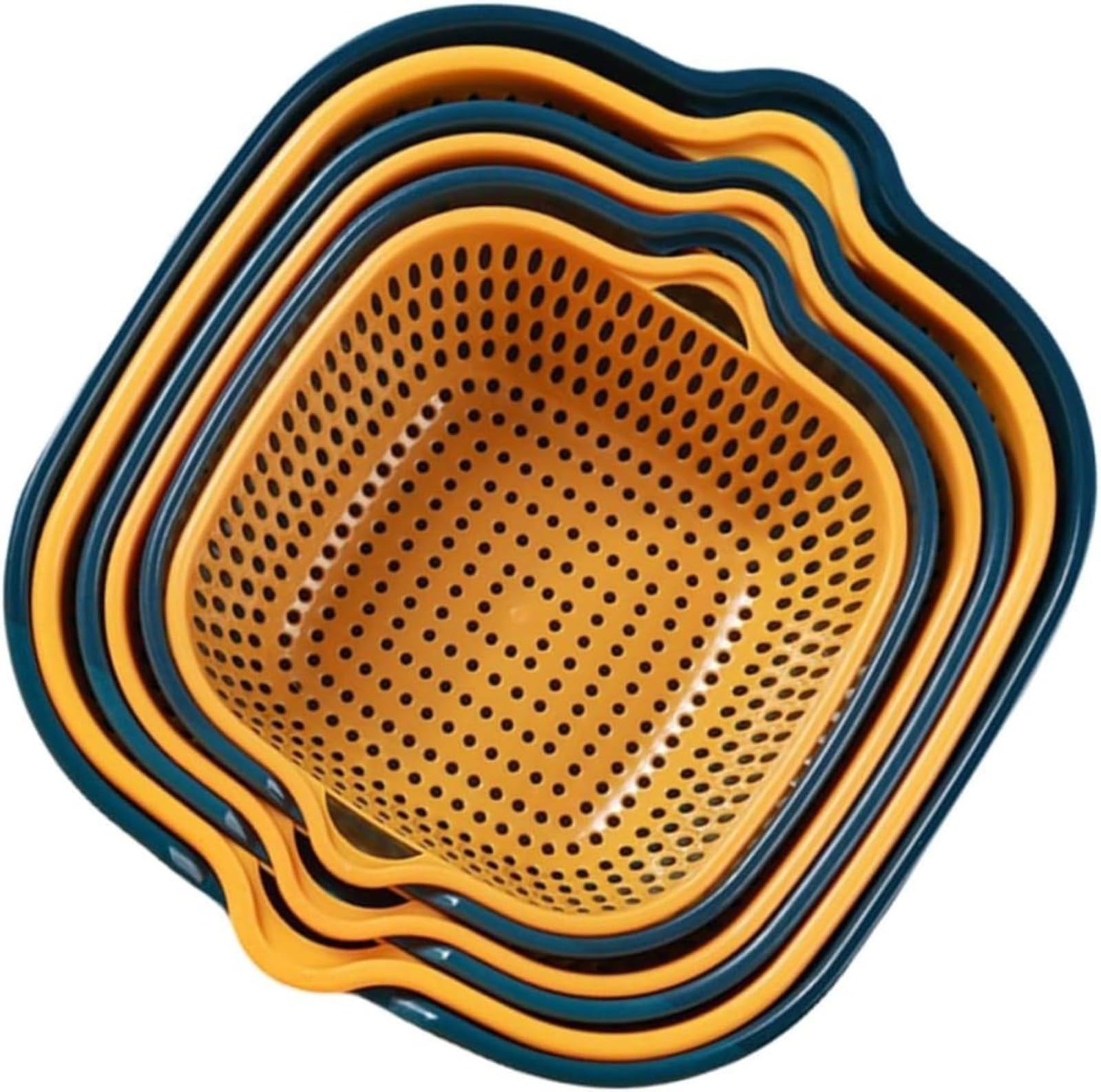 Premium PP Material Square Draining Basket: Lightweight, Durable, and Versatile for Home Use
