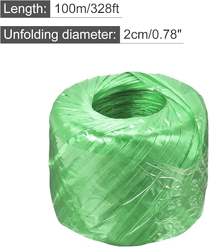 Miniatura 2 de MECCANIXITY Cuerda de plástico de nailon de poliéster para el hogar para embalaje de jardinería, manualidades de jardinería, 656.2ft de longitud