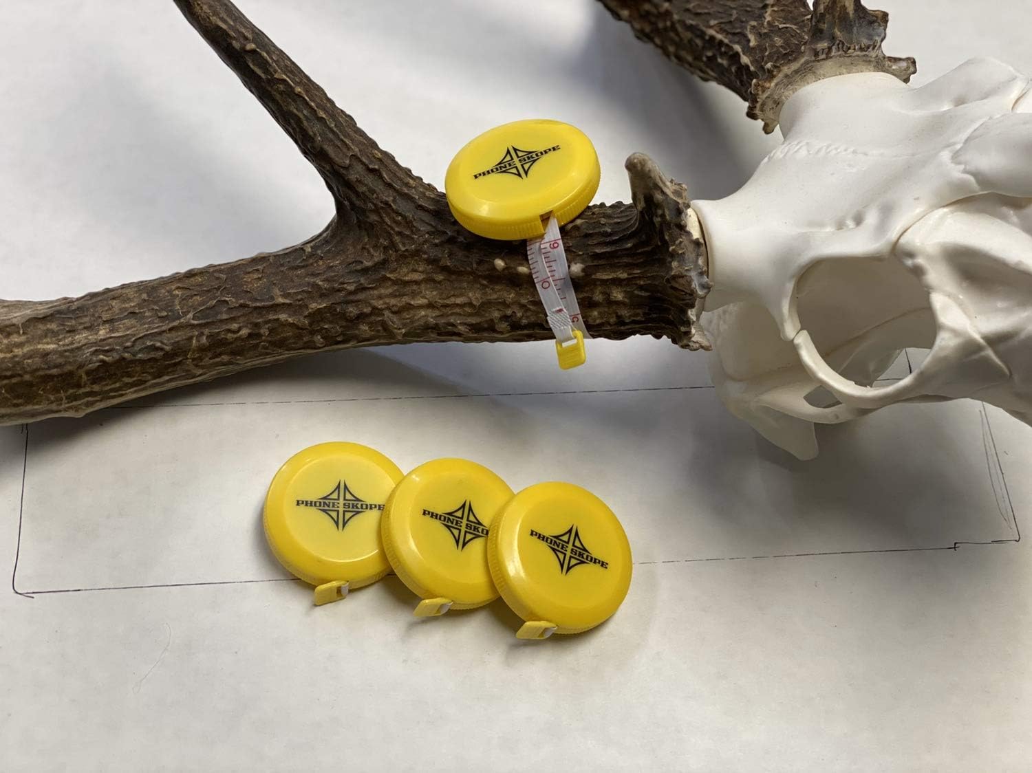 Phone Skope Antler Measuring Tape for Deer and Buck Scoring | Compact and Convenient Hunting Gear | Measure Trophies, Fish, and More