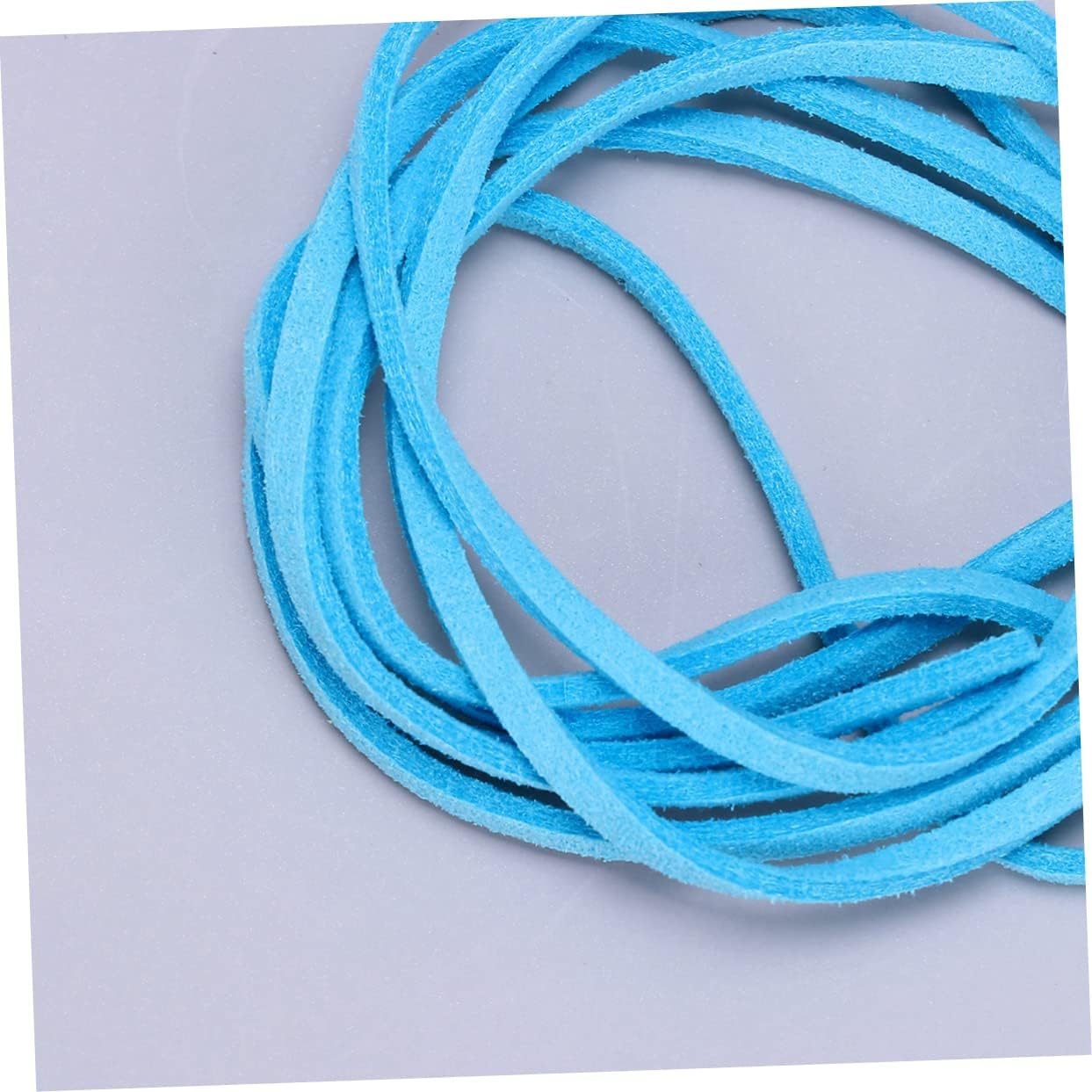 20pcs Mixed Double-Sided Plush Flat Leather Cord for DIY Jewelry Bracelet and Necklace Making Supplies Each for Beading and Crafts