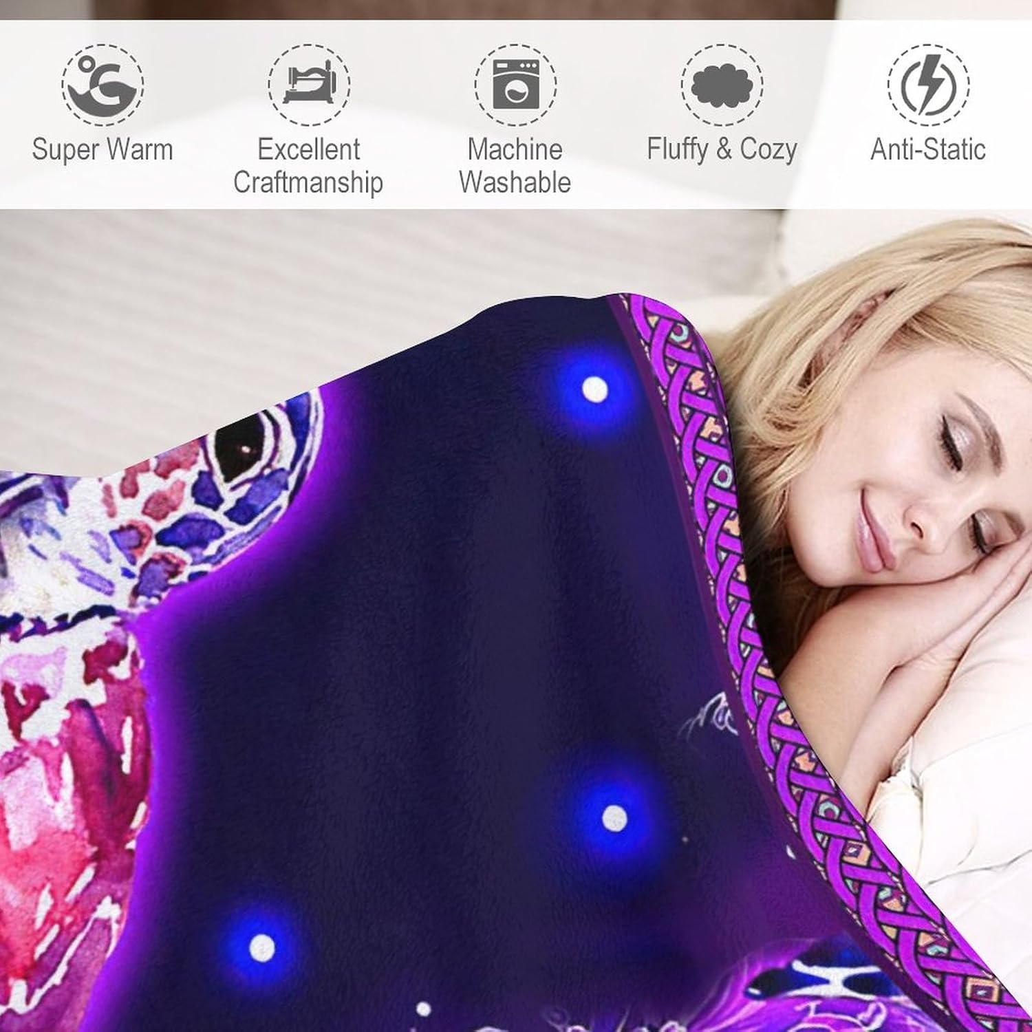 Sea Turtle Blanket Gifts for Girls Sea Turtle Lover Throw Blankets Soft Blanket Warm Fleece Flannel Plush Blankets for Bed Sofa Couch 40"x50" - Image 4