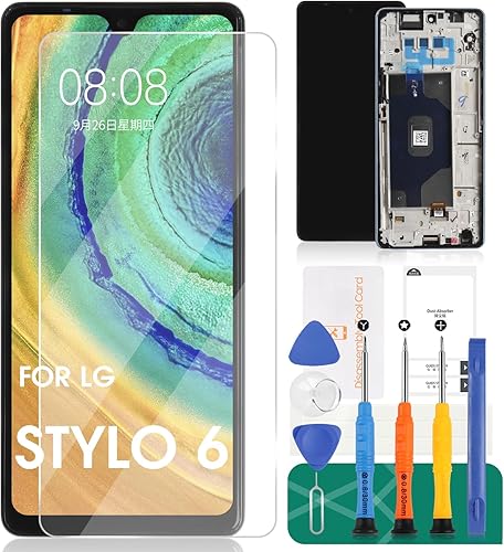 Para LG Stylo 6 Pantalla LCD para LG Stylo 6 Pantalla de reemplazo Stylo 6 Pantalla LCD Q730 Touch Digitalizador Asamblea Compatible con LM-Q730TM,