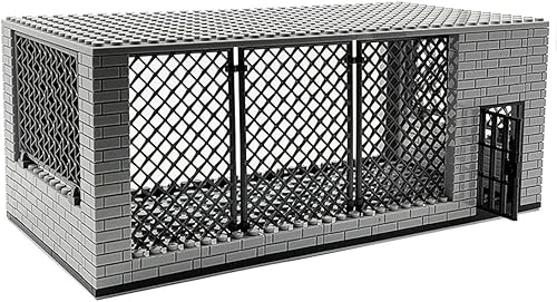 Miniatura 2 de Serie militar Juego de modelos de ladrillos de escena de prisión, accesorios de equipo de escena de guerra militar de simulación, bloques de