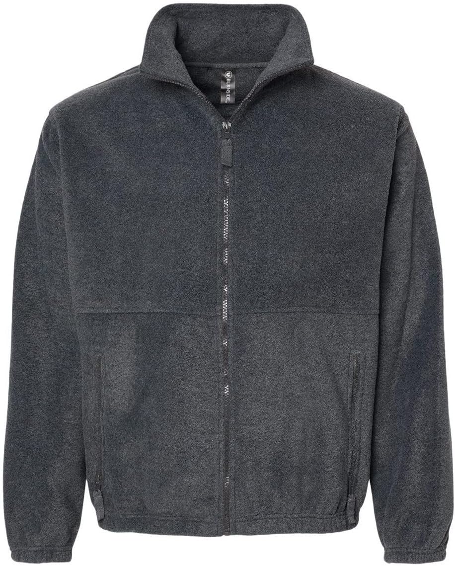 Burnside - Polar Fleece Full-Zip Jacket - 3062 - M - Heather Charcoal