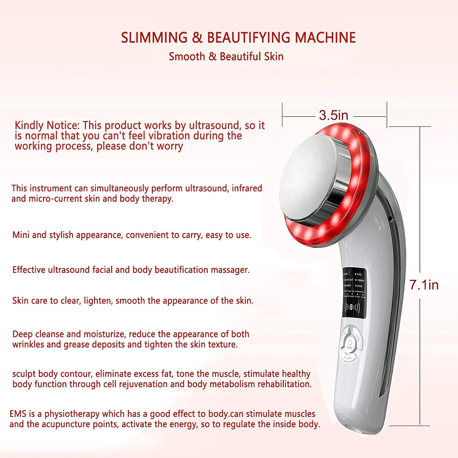 Face Massage Device,-6-in-1Face Tightening&Lifting Machine Remover Wrinkle Massager ,Beauty Skincare Machine for Men & Women : Beauty & Personal Care