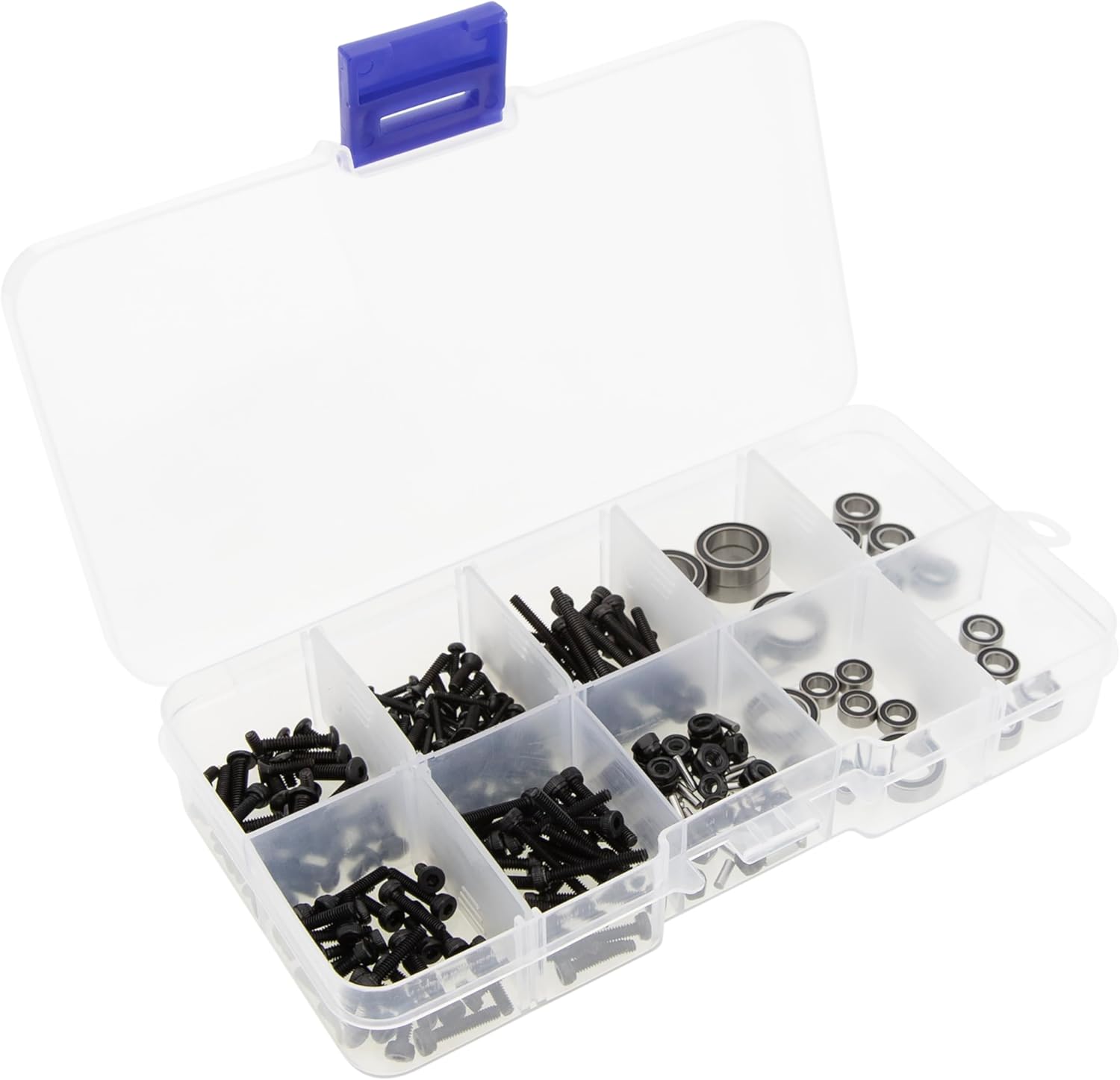 MEUS RACING Ascent 18 Bushings Bearings Screws 236pcs Kit for Redcat Ascent-18 1/18 RC Crawler Upgrade Parts