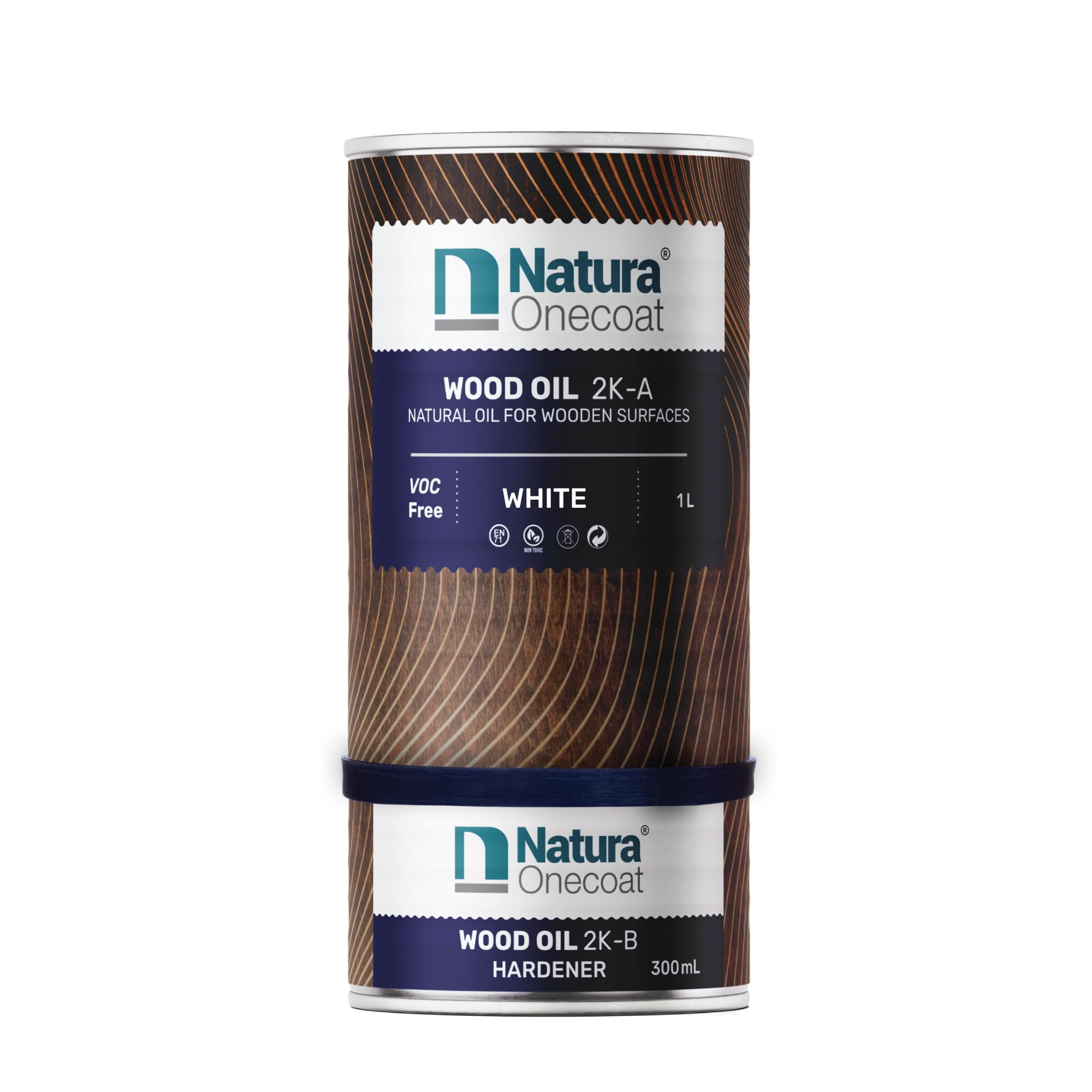Aceite para manchas de madera, 71 m², 1,3 L, color blanco, acabado de madera para muebles y suelos de interior, aceite de madera de linaza, secado rápido, respetuoso con el medio