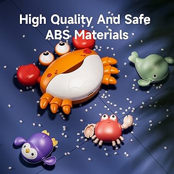 Baby Bath Toys Crab&Frog Bubble Machine Bathroom Toys For Children Funny Automatic Music Bathtub Abs