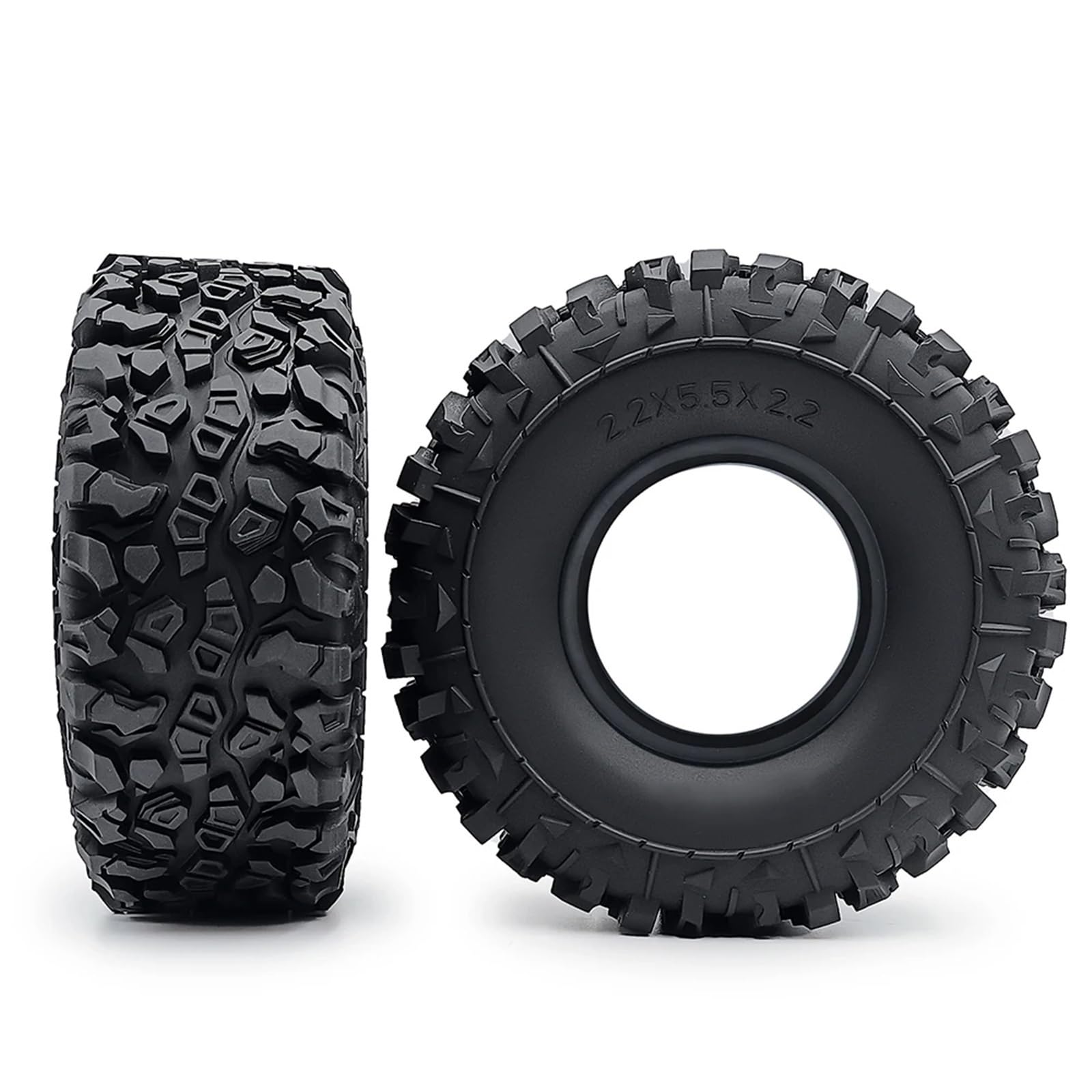 Neumáticos RC para Axial para SCX10 90046 AXI03007 TRX4 TRX6 D90 para Wraith 1/10 Piezas De Coche Trepador Control Remoto 4 Uds Neumáticos Goma 2, Pulgadas Y 140mm