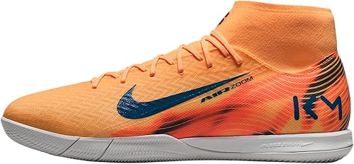 Nike Mercurial Superfly 10 Academy Kylian Mbappe IC High-Top Soccer Shoes (Melon