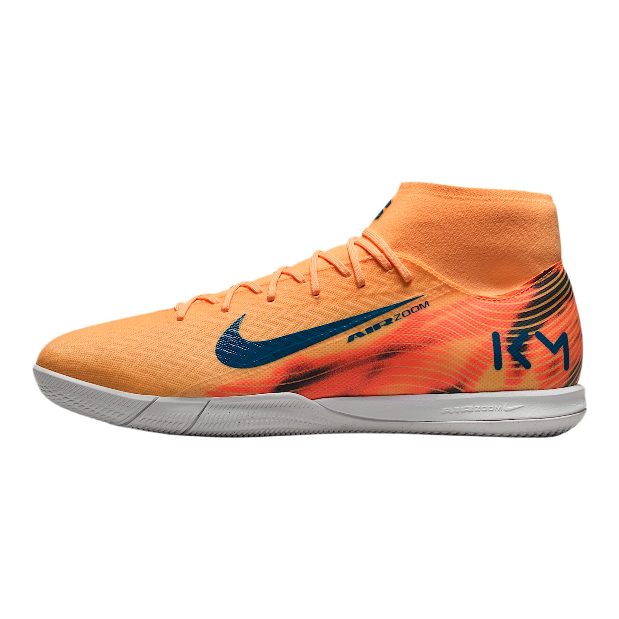 Mercurial Superfly 10 Academy Kylian Mbappe IC High-Top Soccer Shoes (Melon Tint/Igloo/Ne…