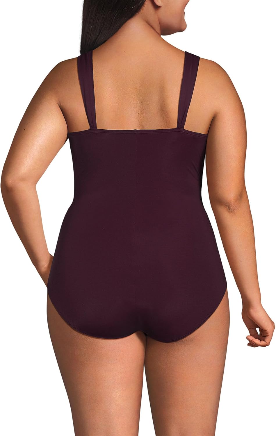 Lands' End Women's SlenderSuit Grecian Low Leg One Piece Swimsuit - Image 2
