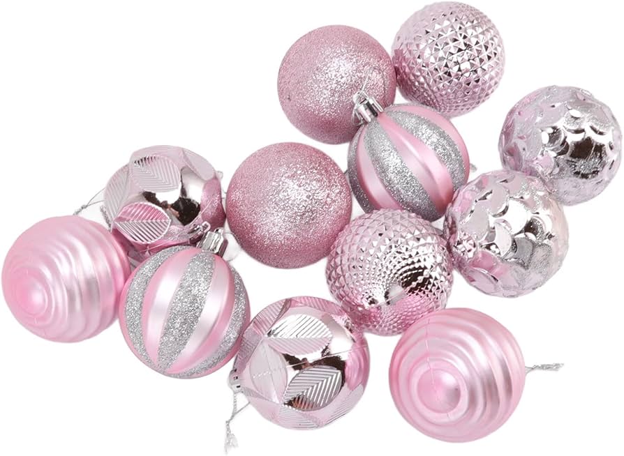 Light pink christmas balls Clearance