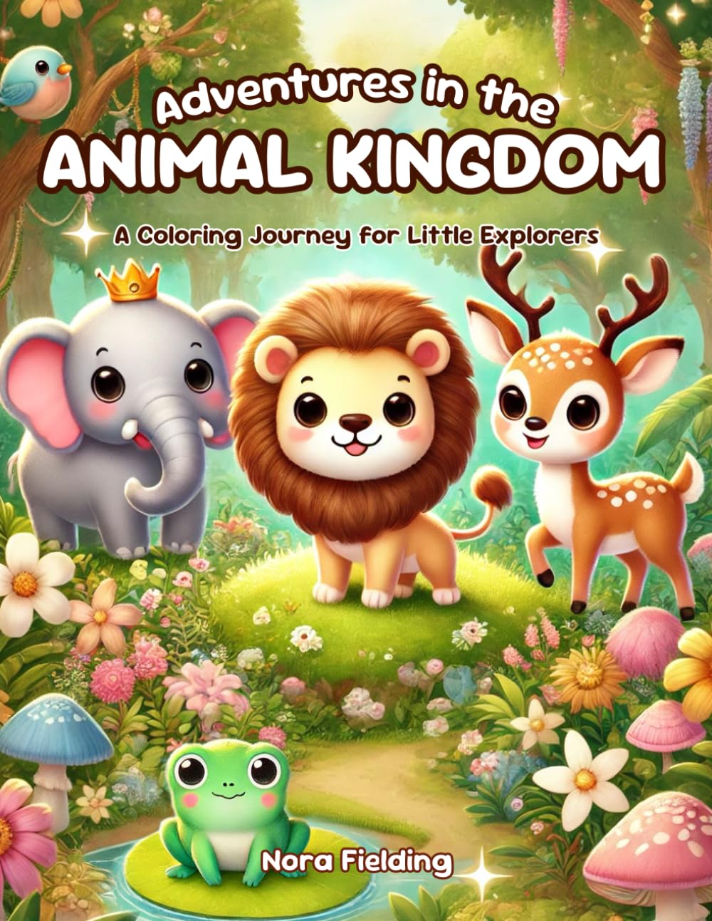 Adventures in the Animal Kingdom; Kindergarten Coloring Book, Educational Animal Book Kids: A Coloring Journey for Little Explorers
