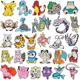Iron on Patches for Clothing,28 Pieces Embroidered Applique Patches Anime Patches,Sew on Repair Patc