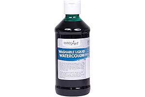 Handy Art Washable Liquid Watercolors for Kids in Green