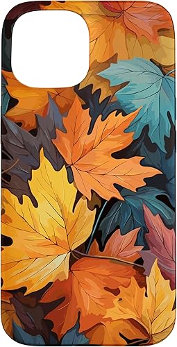 Miniatura 10 de iPhone 1212 Pro Hojas coloridas  Tema de otoño y otoño, funda de color de otoño