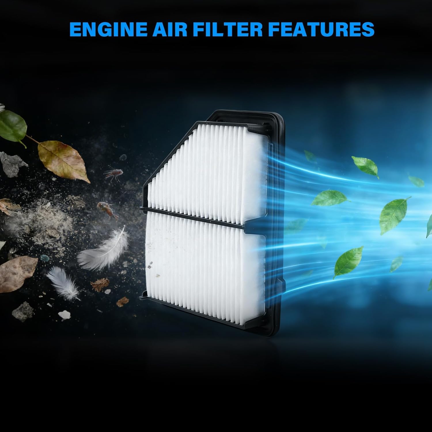 Cabin and Engine Air Filter Kit Compatible with 2016-2022 HONDA HR-V 1.8L Replaces# CA12052 80291-T5R-A01