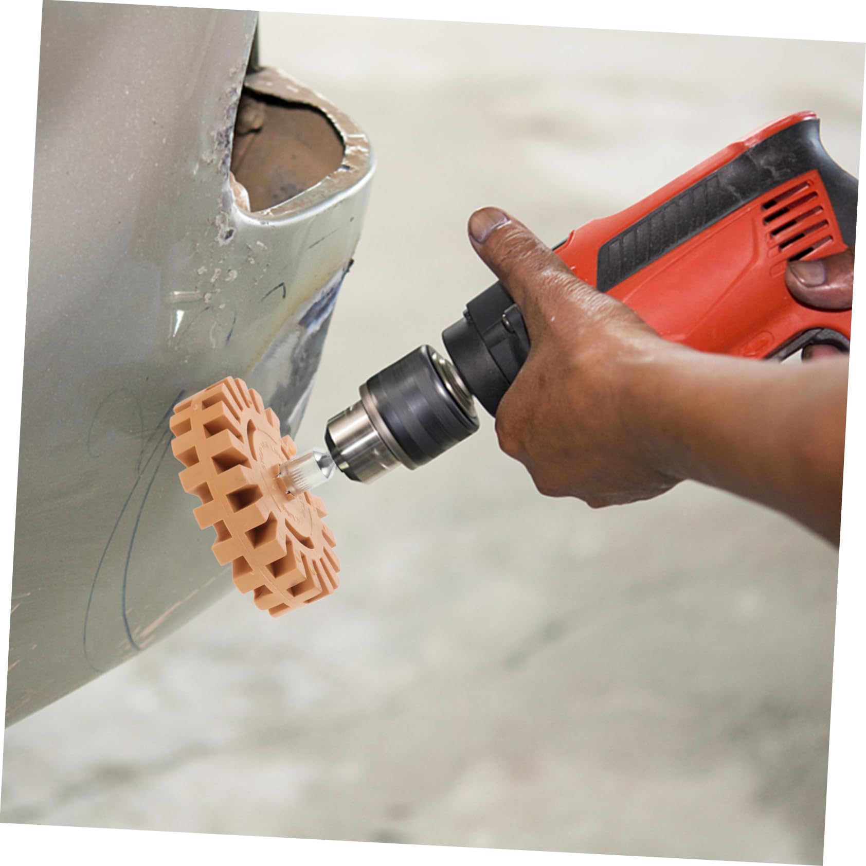 iplusmile 6 Stk Gummirad entfernen Aufkleber fürs Auto gekneteter Radiergummi Autoaufkleber Radierer Fix Rad zur Farbentfernung Aufkleber Rad Aufkleber-Entferner Radiergummi für Bohrer Khaki