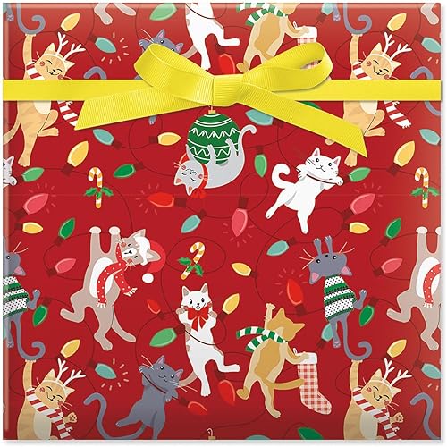 Current Cabin in the Woods - Papel de regalo enrollado de Navidad, rollo de papel de regalo jumbo de 23 pulgadas x 32 pies, 61 pies cuadrados en