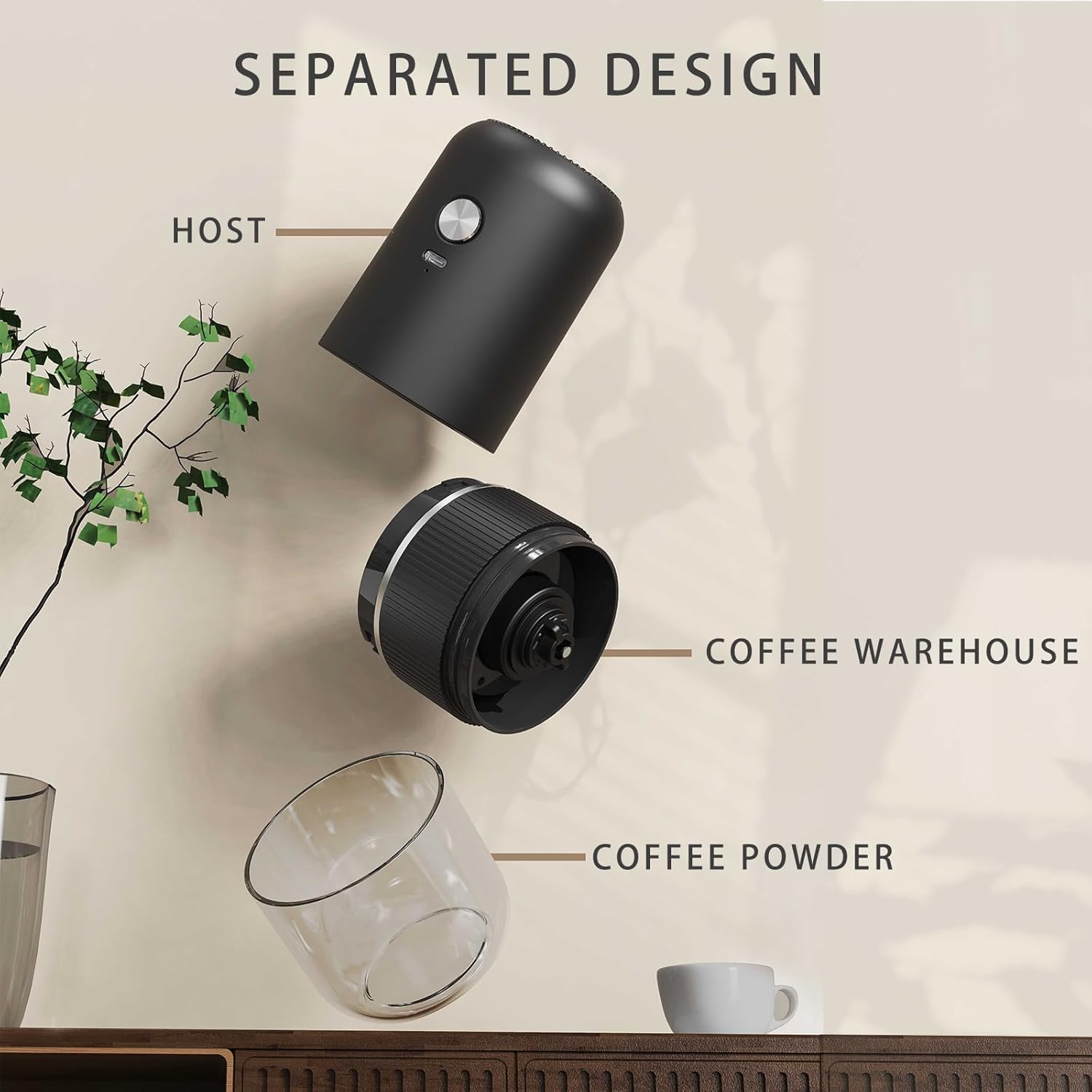 Coffee Grinder – Electric Burr Coffee & Coffee Bean Grinder, Small Espresso Machine for Home Use, Spice Machine, Coffee Machine Compatible Bean Grinder for Fresh Brews.