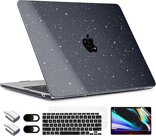 TWOLSKOO Funda para MacBook Air de 13.3 pulgadas 2021-2018 M1 A2337 A2179 A1932 con pantalla Retina, carcasa rígida de plástico con cubierta de