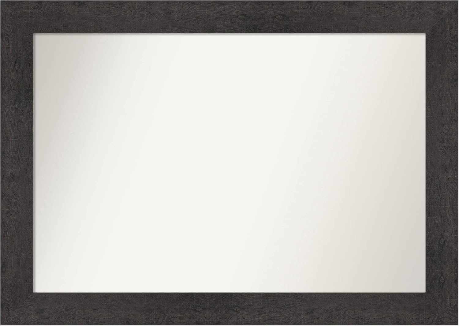 Amanti Art Brown Bathroom Mirror for Over Sink, 29x41 Rustic Plank Espresso Rectangle Vanity Mirror, Large Country Rustic Frame, Hangs Horizonally and Vertically, Bathroom Wall Decor, Non-Beveled Edge