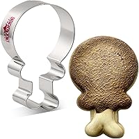 Vista 1 de LILIAO Cortador de galletas con patas de pavo de Acción de Gracias, 2.7 x 3.9 pulgadas, acero inoxidable