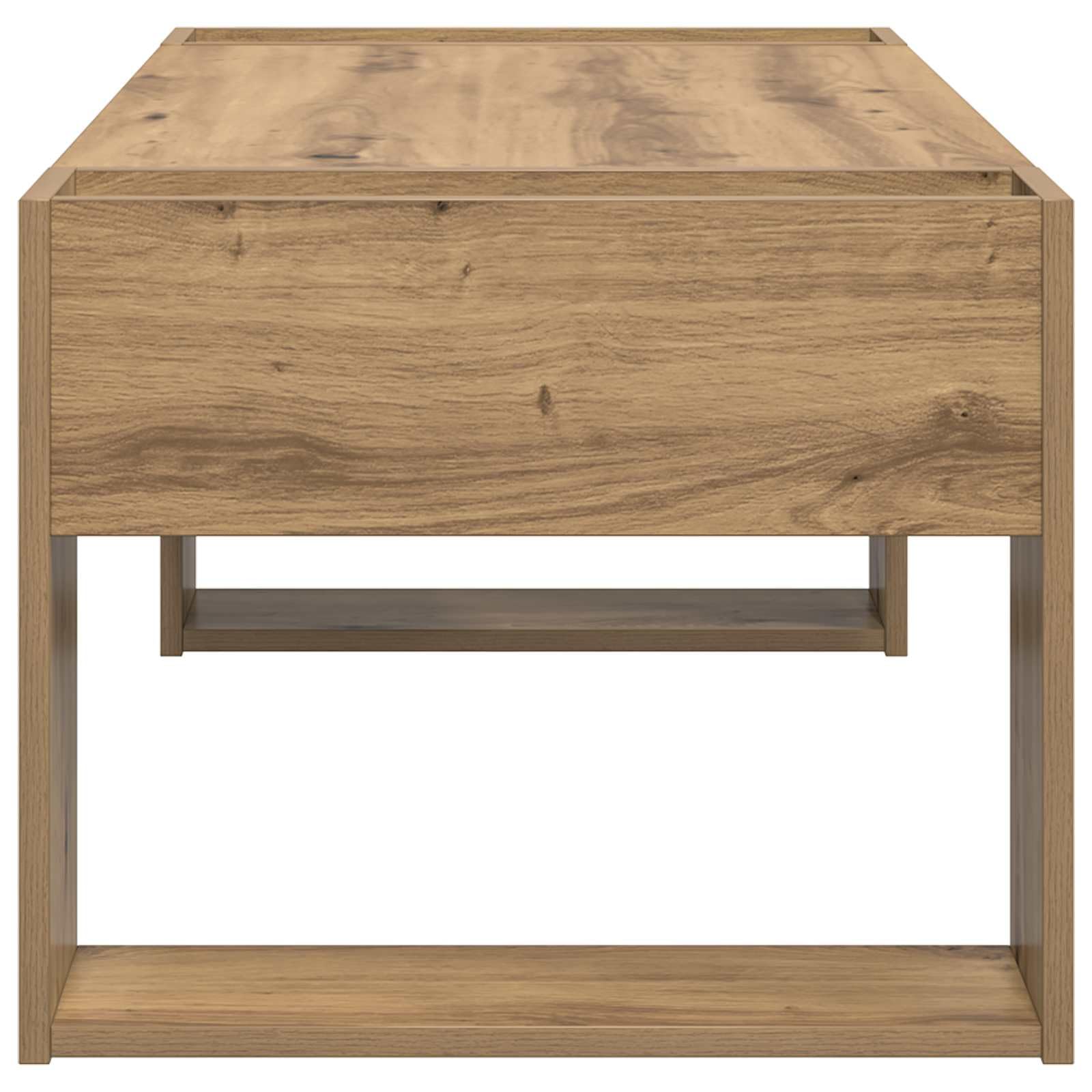 Hothingwell Rechteckiger Couchtisch, 110 x 50 x 41 cm, Holz | Schlichtes Design für Wohnzimmer, robuste Konstruktion, einfache Montage für 2 Personen, einfache Pflege mit feuchtem Tuch
