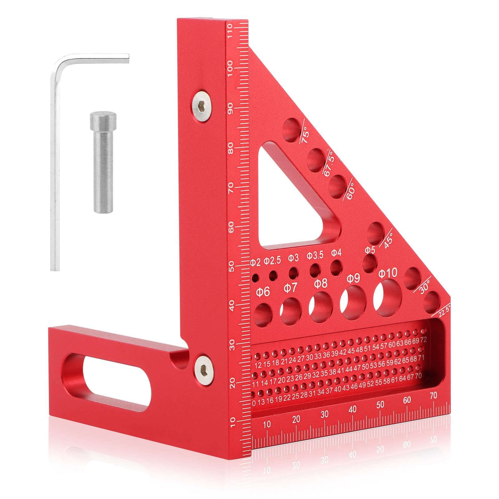 3D Multi-Angle Measuring Square - Woodworking Protractor -1
