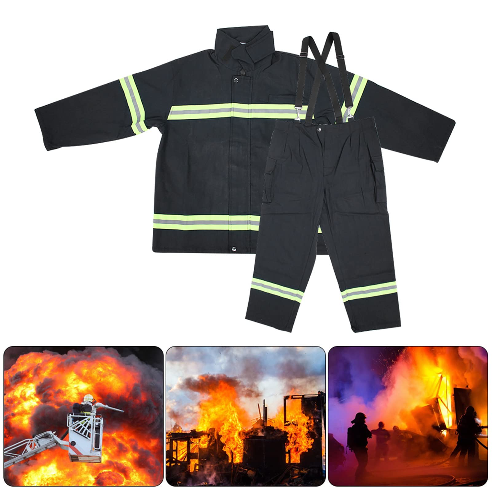Atmosfera da Lavoro Riflettente Anti -calore Incendio, Abbigliamento Protettivo per Ritardanti di Incendio, Tute per Cappotto Uniforme Firemens, Adatto per il Fuoco Antincendio