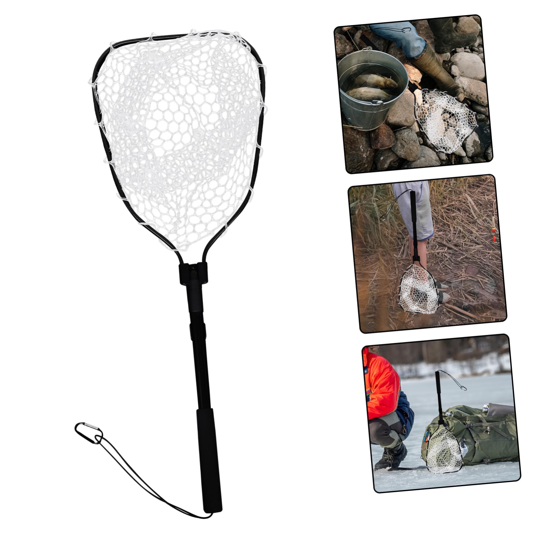Pala Plegable para Pesca con Mosca Plegable para Camarones para Peces para Pesca De Camarones para Agua Dulce y Salada
