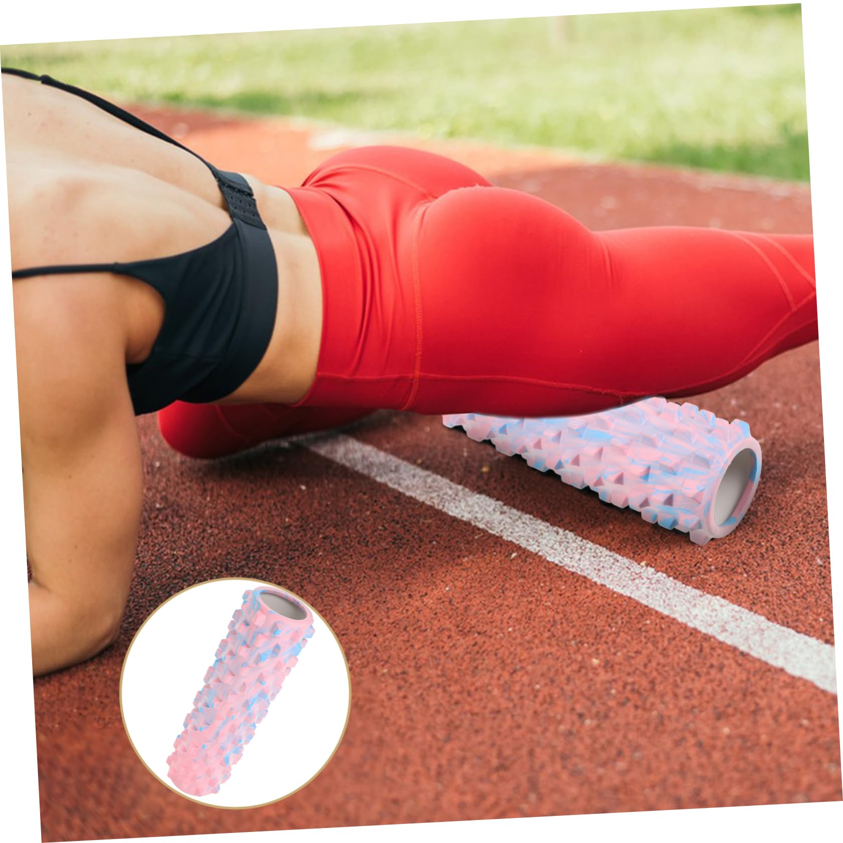 Kisangel Foam Roller da Massaggio Muscolare in Eva per Yoga, Rilassa Gambe e Braccia, Allevia Tensioni, per Allenamento e Terapia