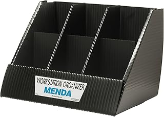 Menda 35874 Six Cell ESD Safe Workstation Organizer Box, 9-1/4
