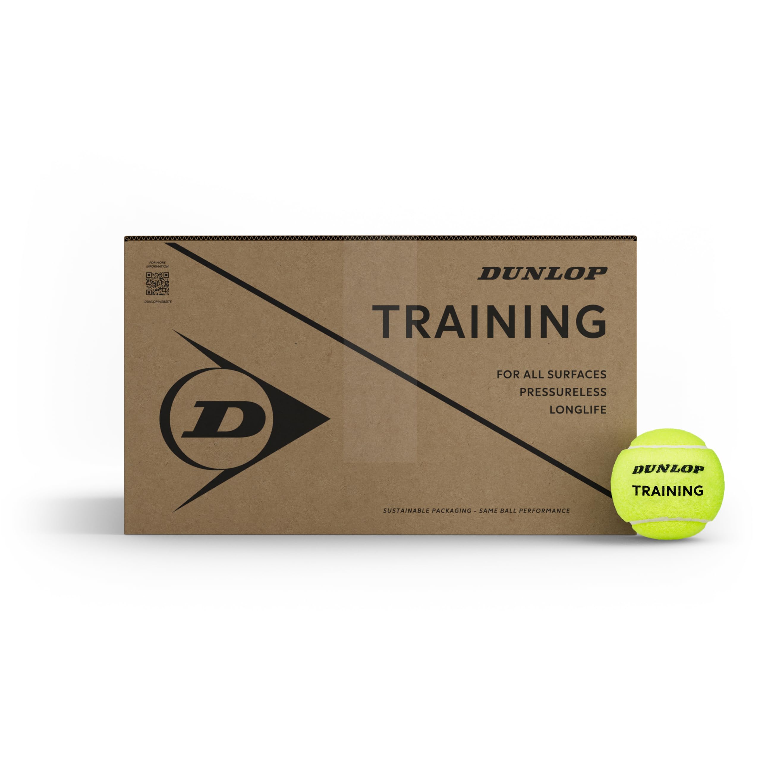 DUNLOP Allenamento con palline da tennis, per allenamenti e sessioni di allenamento, 72 palline