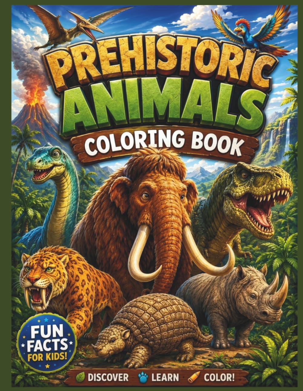 Prehistoric Animals Coloring Book