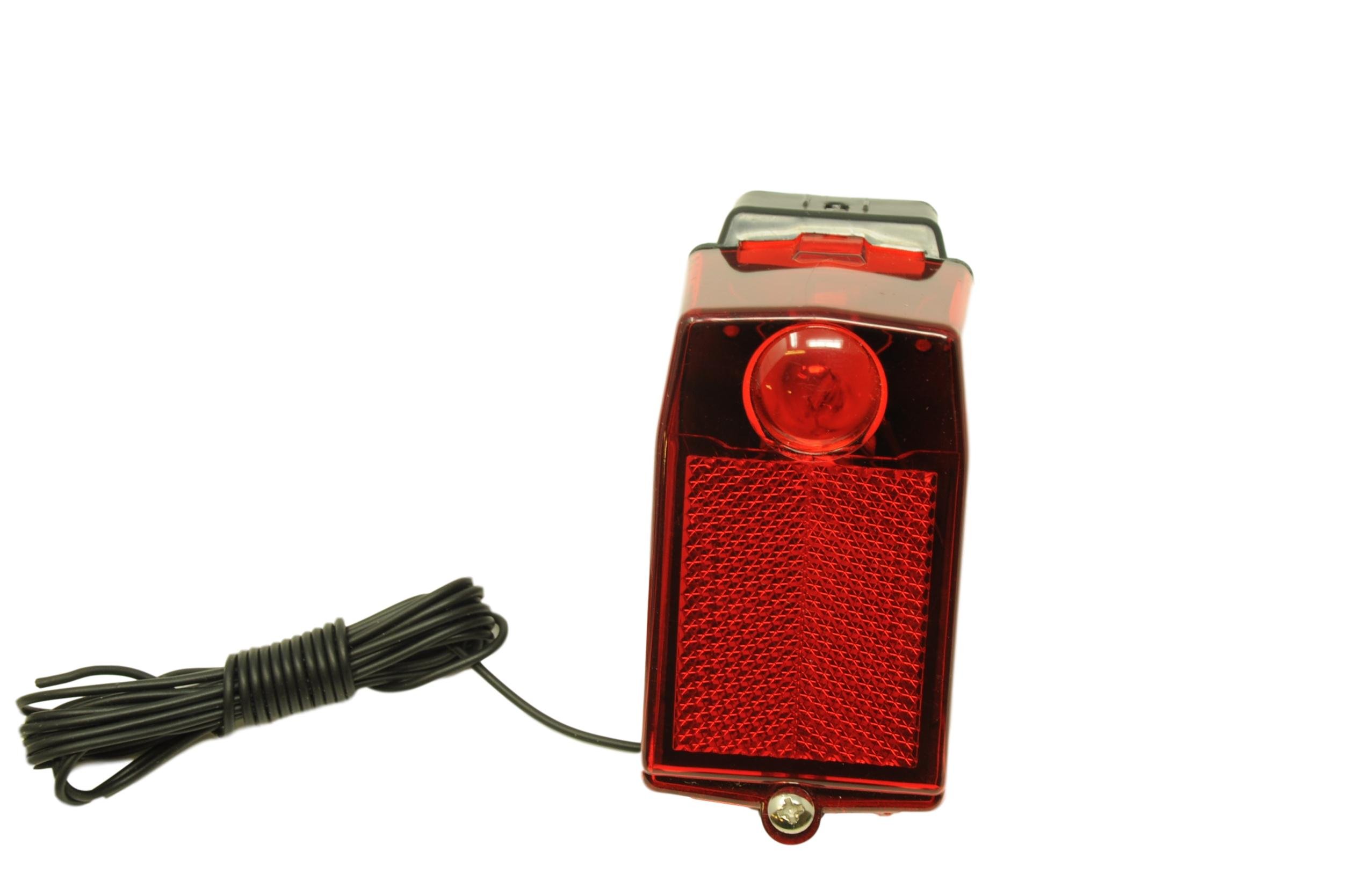 MUDGUARD FITTING BIKE DYNAMO REAR LIGHT+ 2 METRE WIRE SUIT FOLDERS TOURIST TREKKING HYBRID CONVENTIONAL CYCLES
