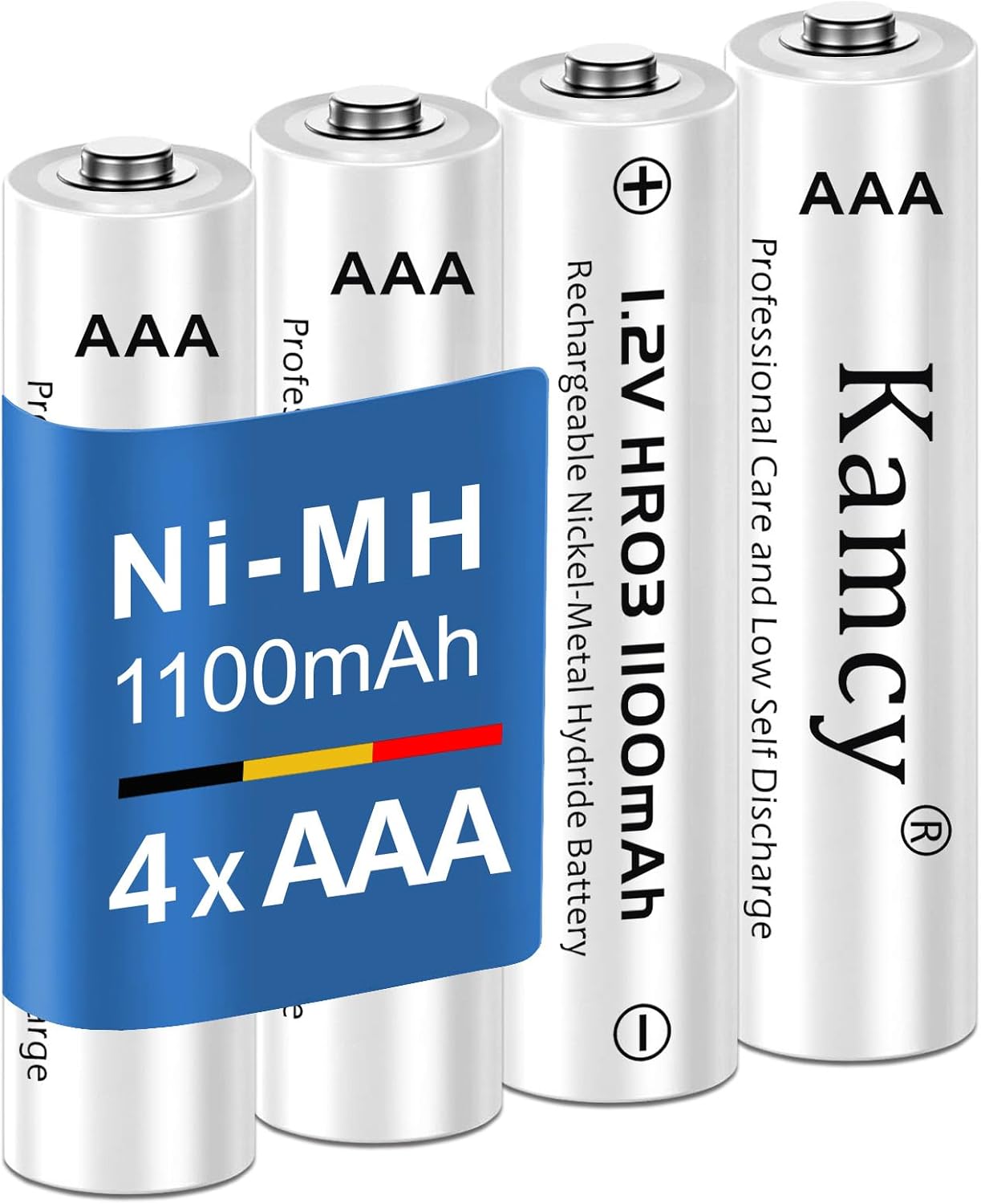 KAMCY Rechargeable AAA Batteries 1100mAh NiMH Triple AAA