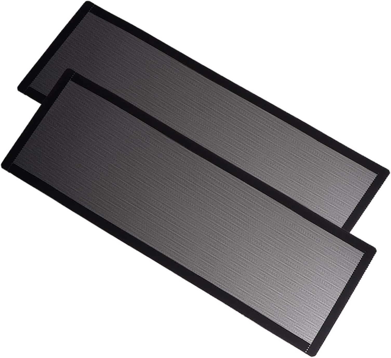 360mm 120mm x 2 PC Fan Dust Mesh Filter 4.72inch PVC Computer PC Case Dust Proof Filter Cover Magnetic Black 2-Pack